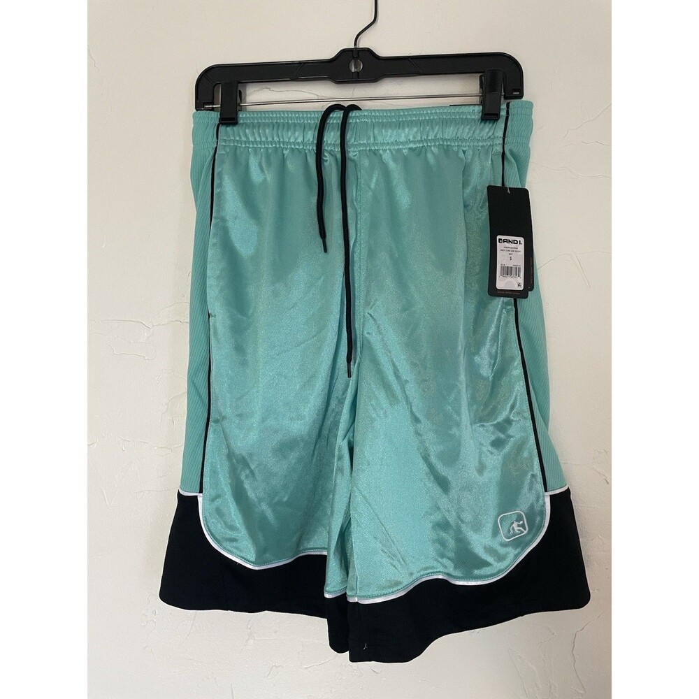 New And1 Mens Basketball Shorts Adjustable Jump Shot Mint Size Small